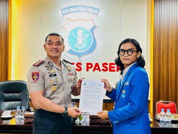 PMII Paser Audiensi dengan Polres, Laporkan Kekerasan Aparat usai Aksi di Kantor Gubernur Kaltim
